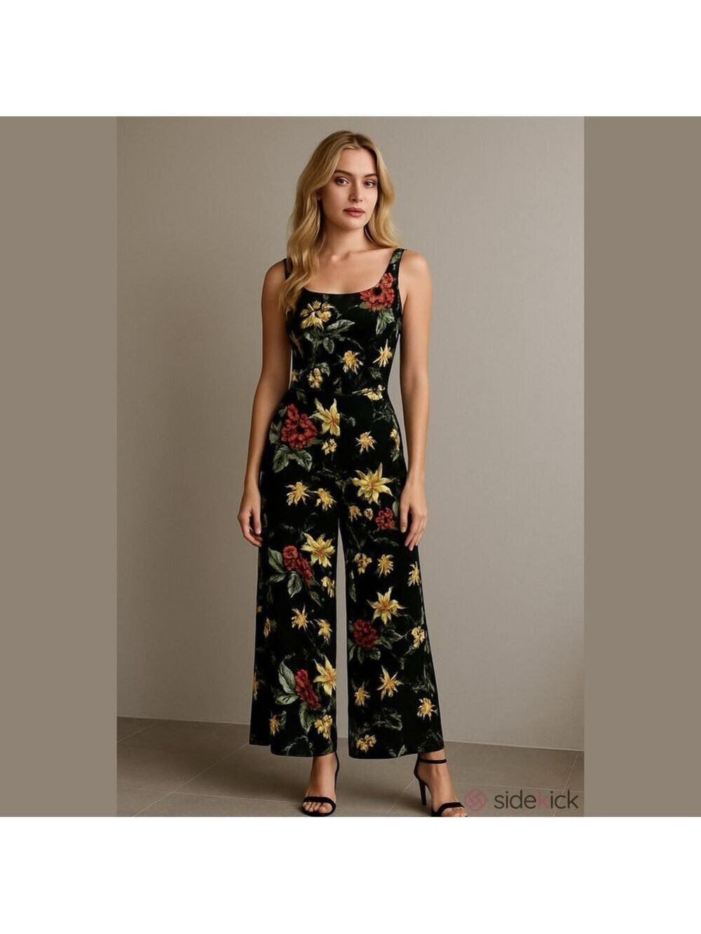 Aritzia Wilfred Ecoulement Black Floral Romper Jumpsuit Size 0